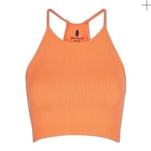 NWOT Free people movement Neon ribbed Jersey Bra Top